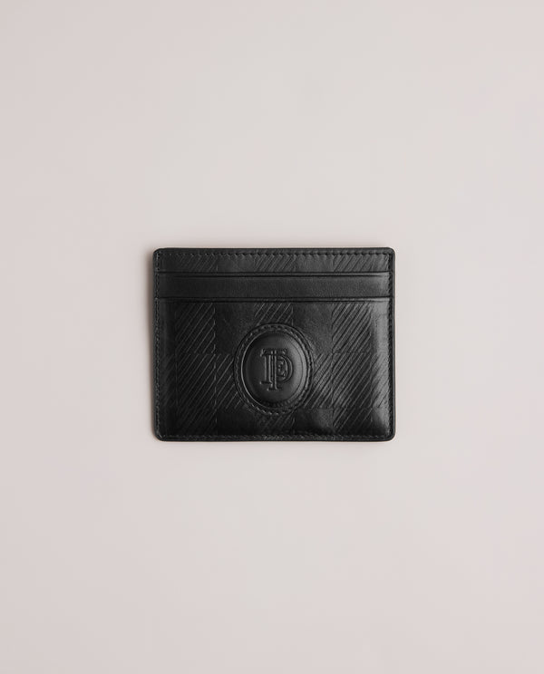 <P>House Check Leather Embossed Cardholder</P>